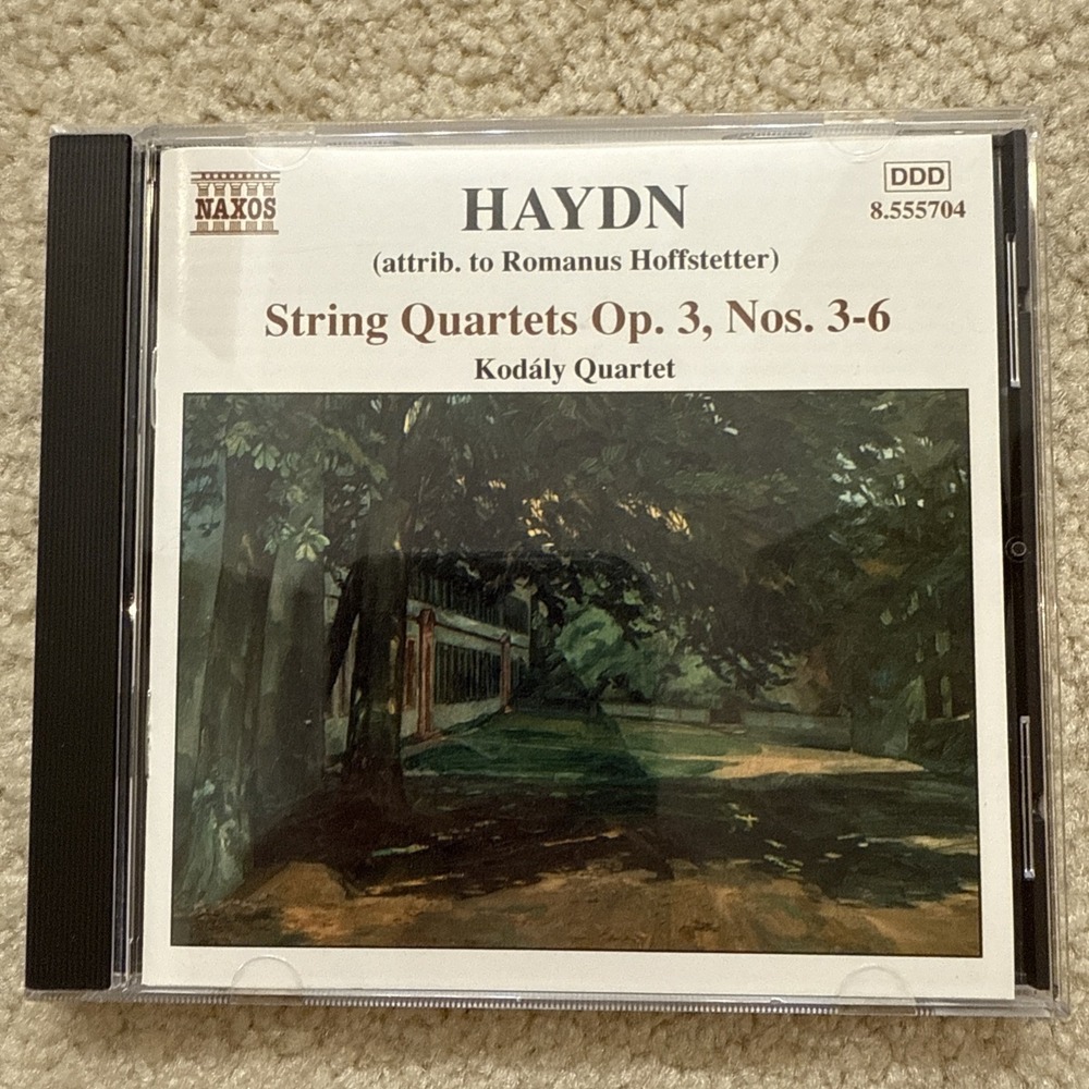 Haydn: String Quartets Op. 3, Nos. 3-6 Kodaly Quartet Naxos CD